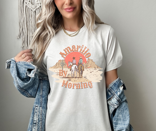 AMARILLO BY MORNING COWBOY GRAPHIC TEE