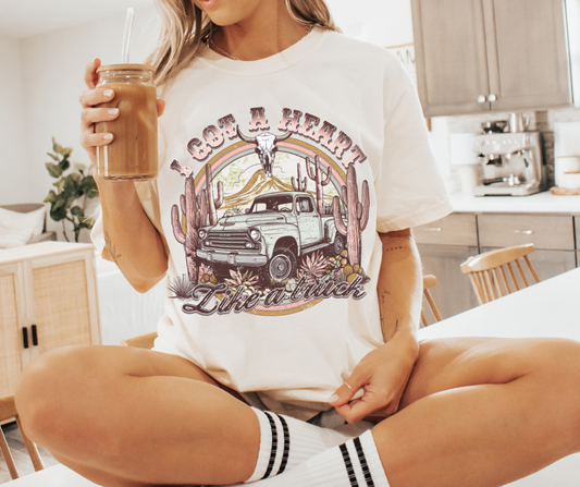HEART LIKE A TRUCK GRAPHIC TEE