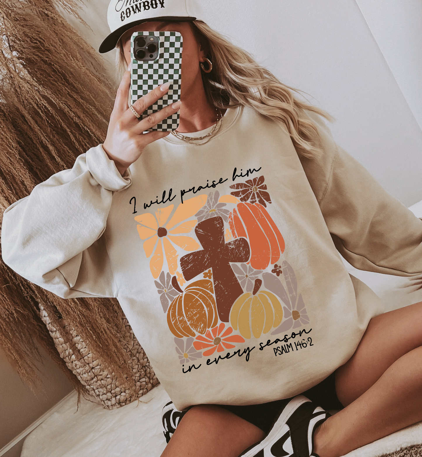 I WILL PRAISE HIM FALL GRAPHIC TEE