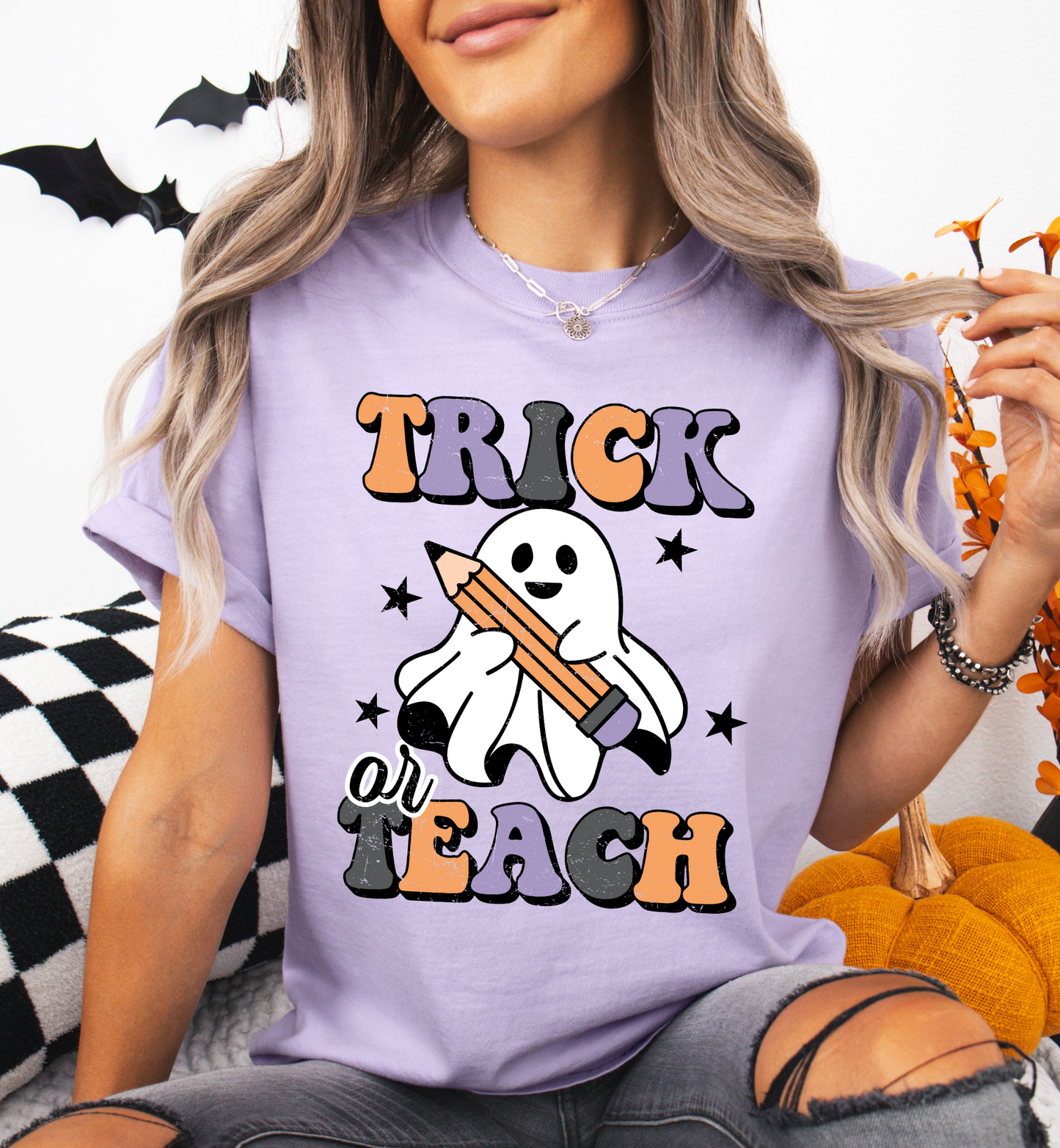 TRICK OR TEACH GRAPHIC TEE