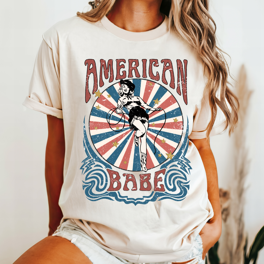 AMERICAN BABE GRAPHIC TEE