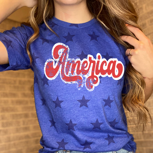 AMERICA STAR GRAPHIC TEE