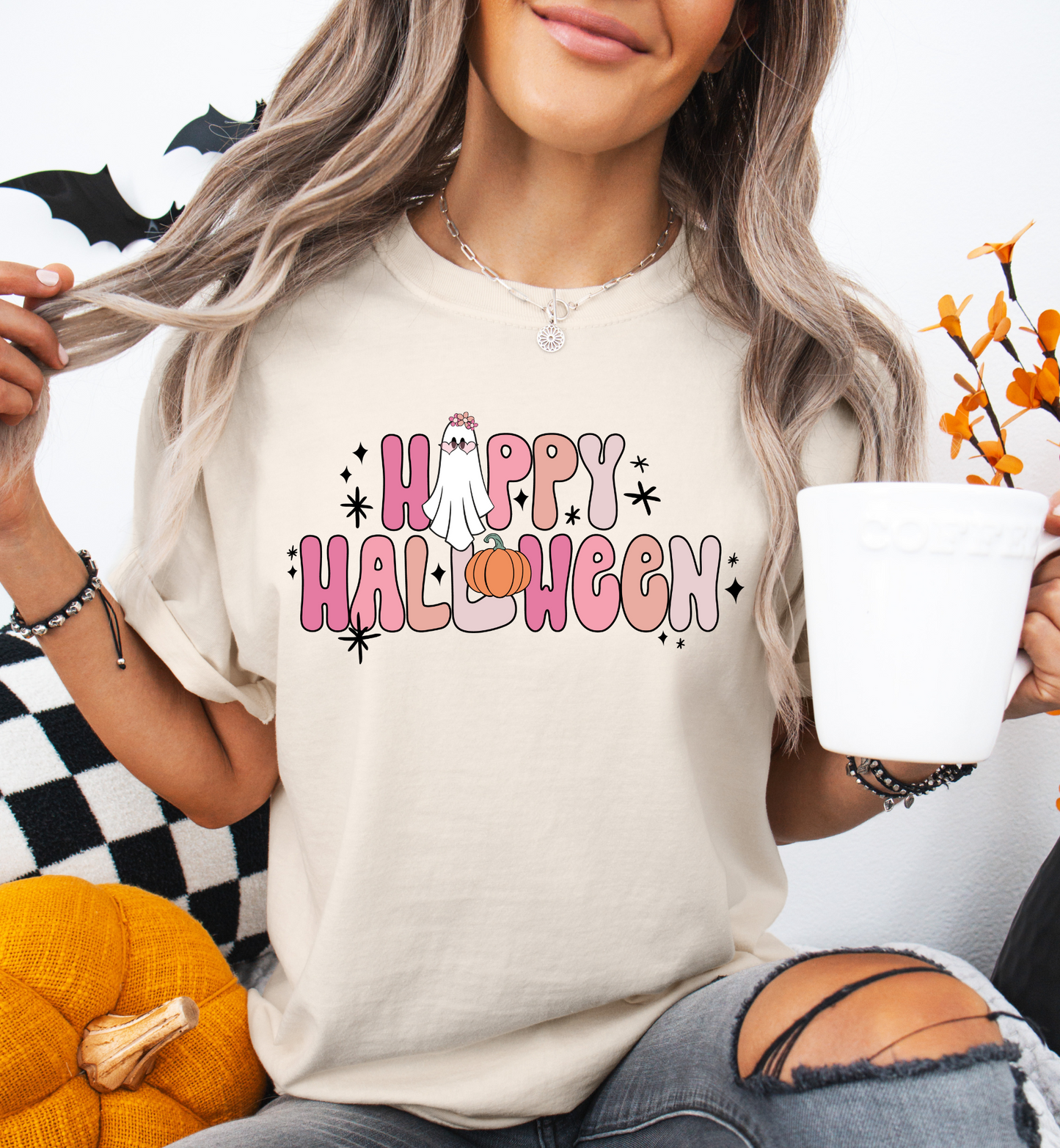 HAPPY HALLOWEEN GRAPHIC TEE