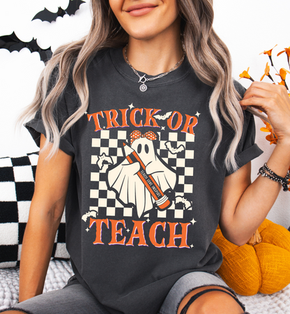 TRICK OR TEACH GRAPHIC TEE