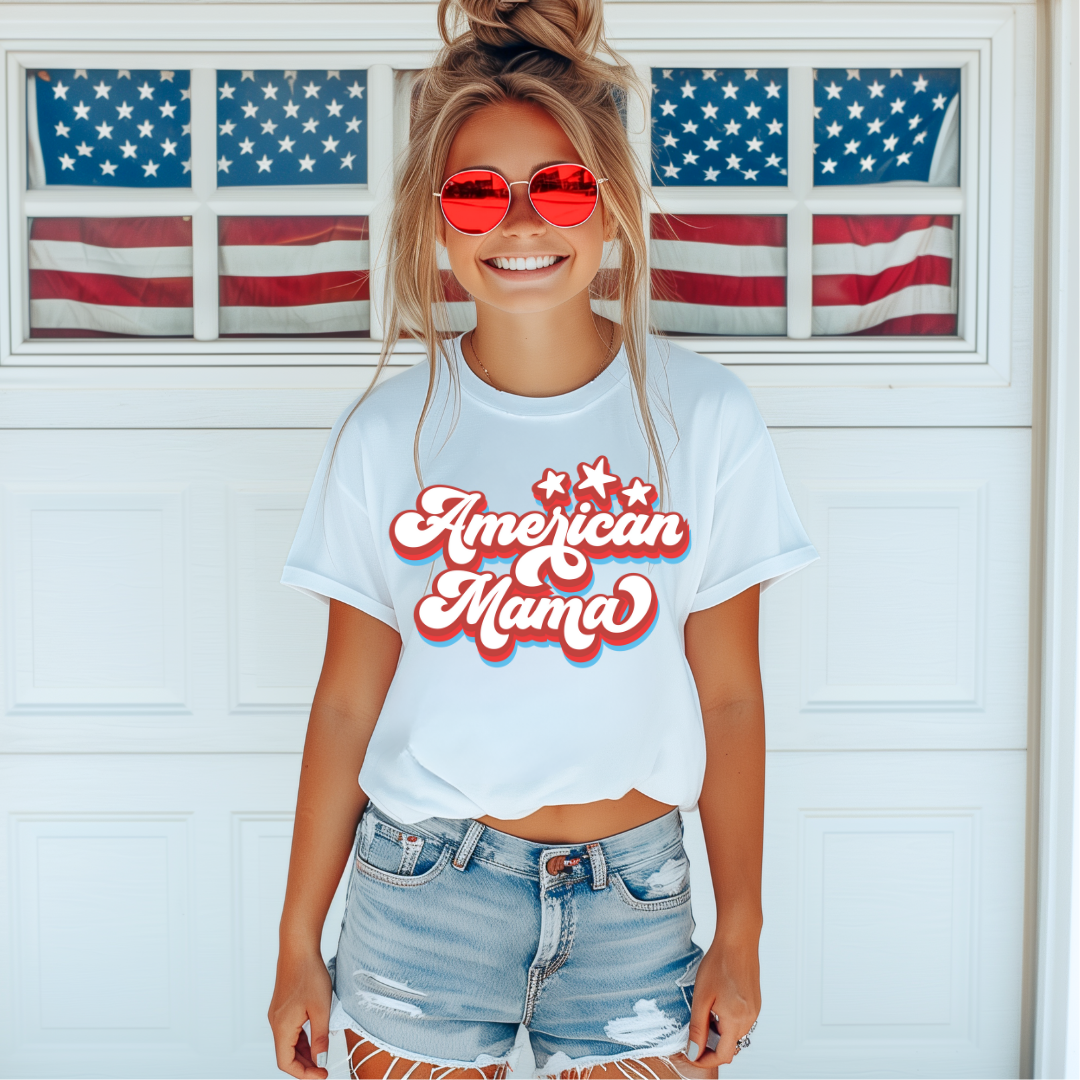 AMERICAN MAMA GRAPHIC TEE