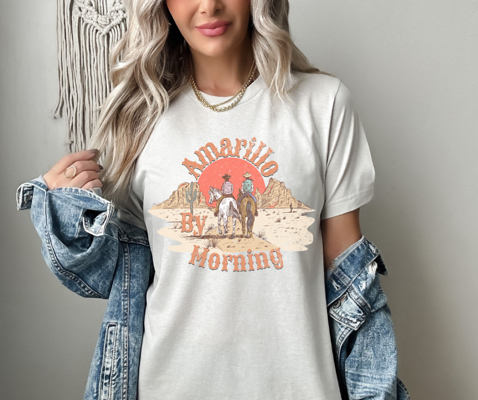 AMARILLO BY MORNING COWBOY GRAPHIC TEE