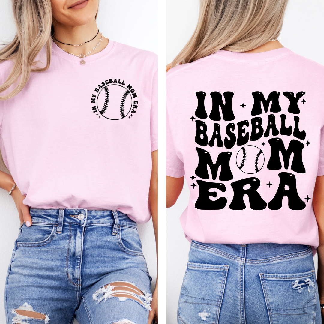 IN MY BASEBALL MOM ERA GRAPHIC TEE