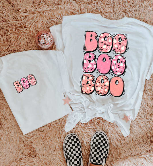 BOO STACKED GRAPHIC TEE