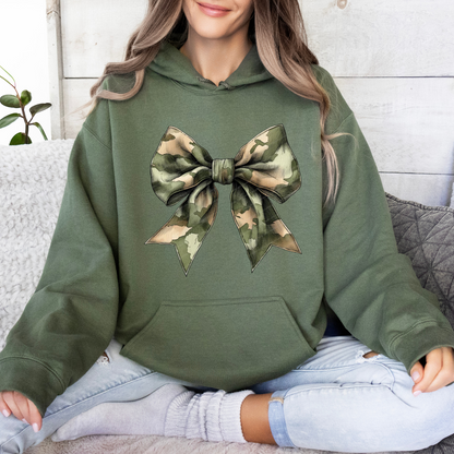 CAMO BOW SWEATSHIRT/HOODIE