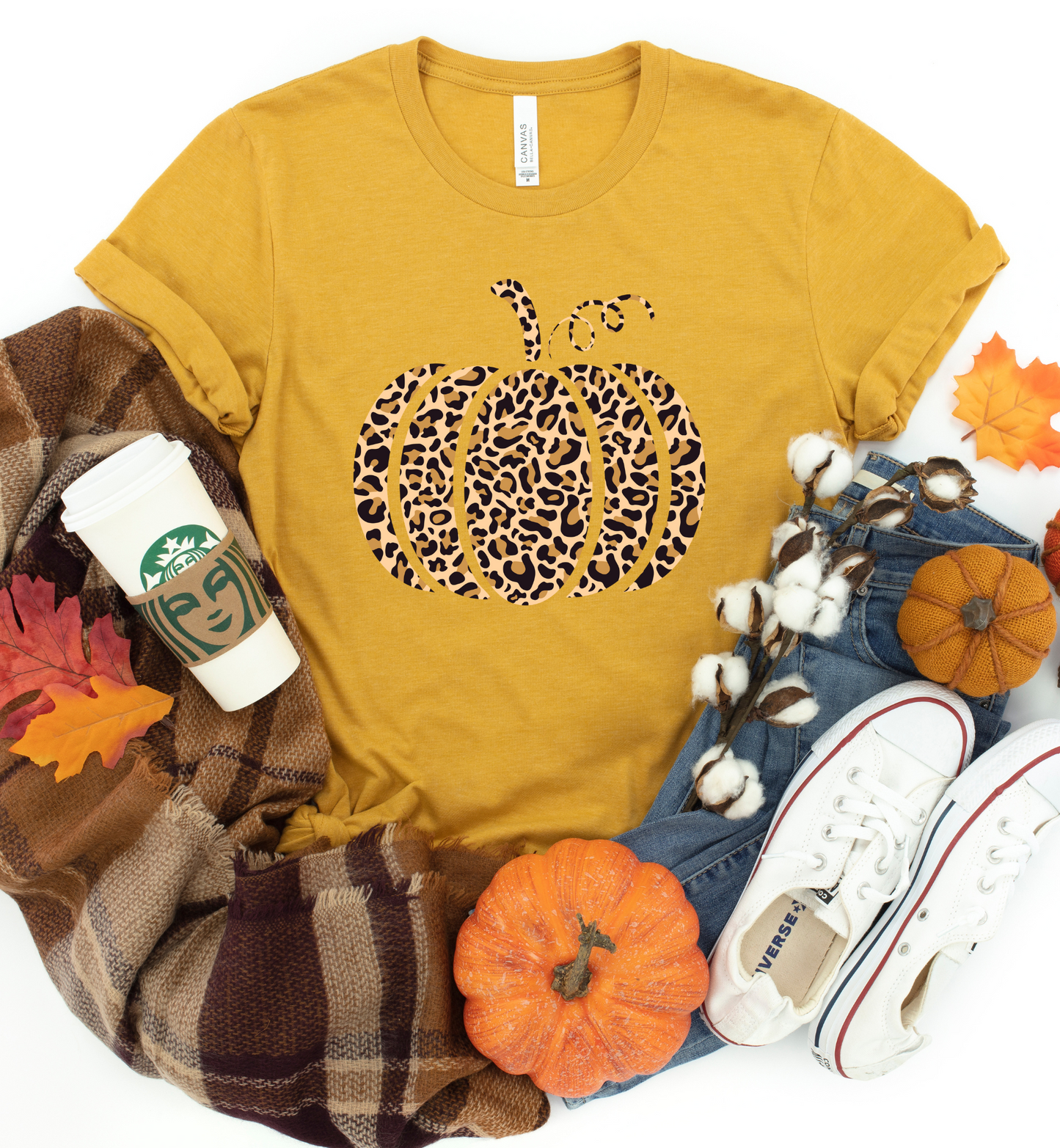 CHEETAH PUMPKIN GRAPHIC TEE