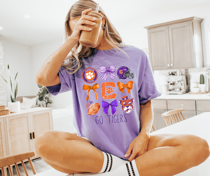 CLEMSON COQUETTE GRAPHIC TEE