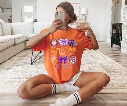 CLEMSON COQUETTE GRAPHIC TEE