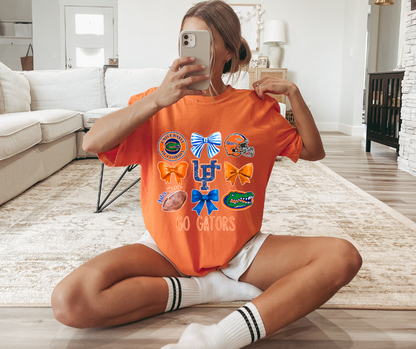 FL GATORS COQUETTE GRAPHIC TEE