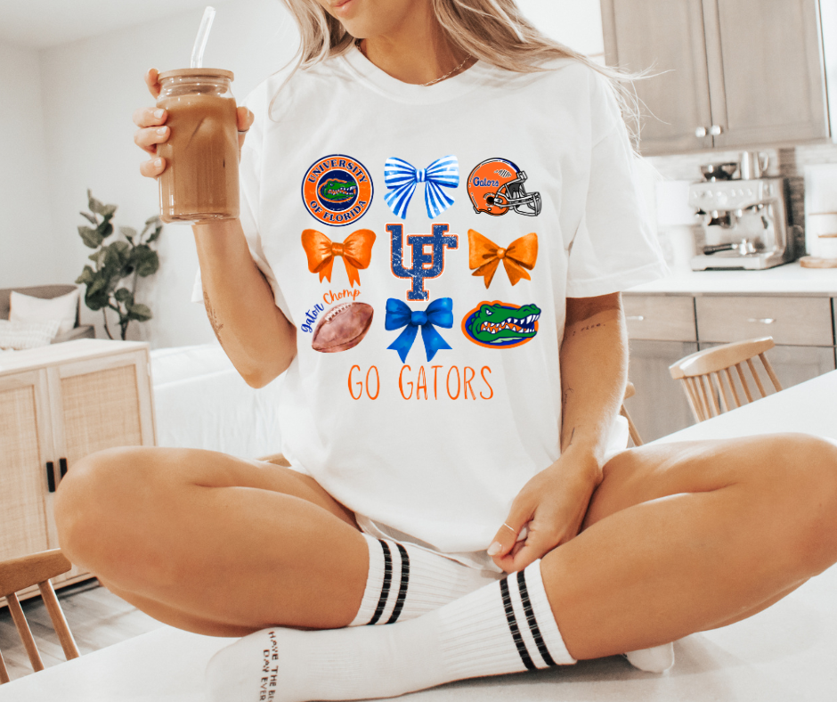 FL GATORS COQUETTE GRAPHIC TEE