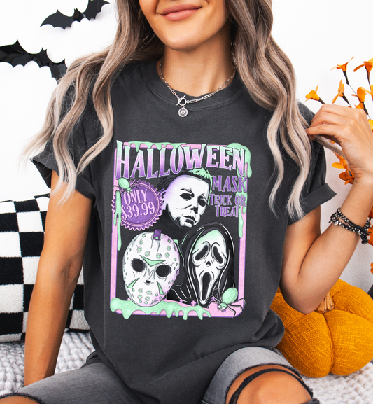 HALLOWEEN MASK GRAPHIC TEE