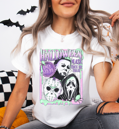 HALLOWEEN MASK GRAPHIC TEE