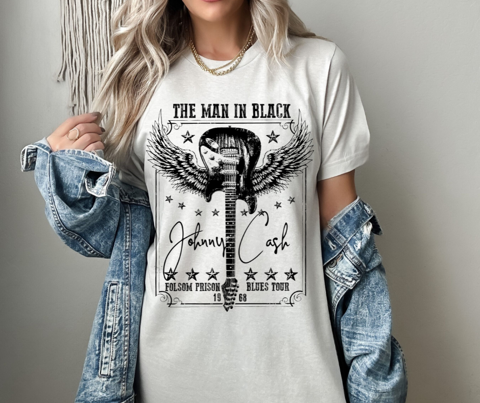 THE MAN IN BLACK GRAPHIC TEE