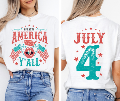 AMERICA Y'ALL GRAPHIC TEE