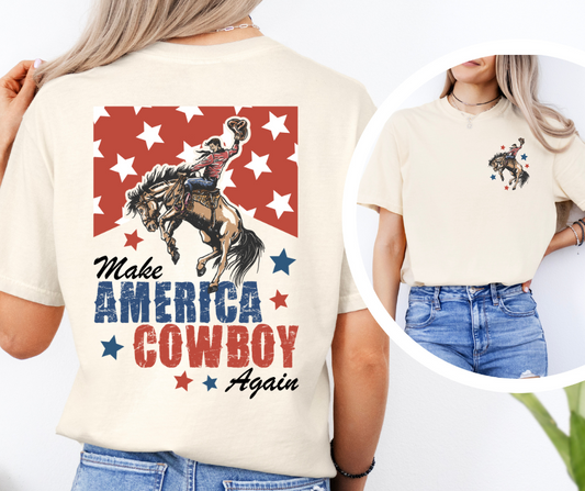 MAKE AMERICA COWBOY AGAIN GRAPHIC TEE