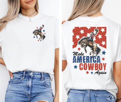 MAKE AMERICA COWBOY AGAIN GRAPHIC TEE