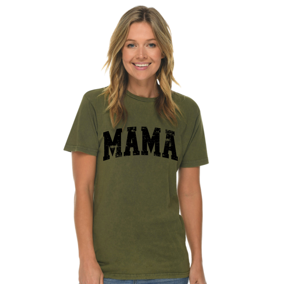 MAMA DISTRESSED VINTAGE GRAPHIC TEE