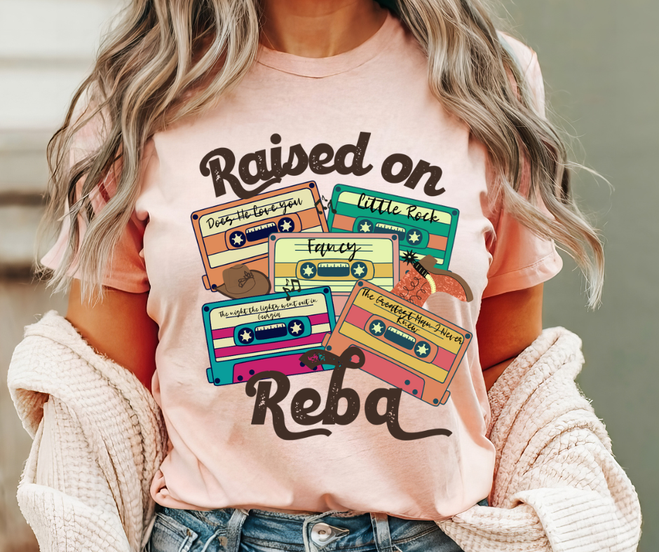 RAISED ON REBA GRAPHIC TEE