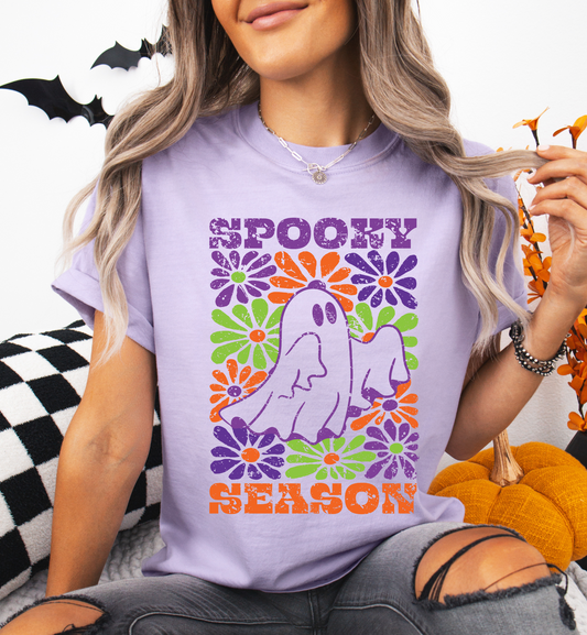 SPOOKY SEASON BOHO FLORAL GRAPHIC TEE