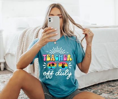 TEACHER OFF DUTY GRAPHIC TEE