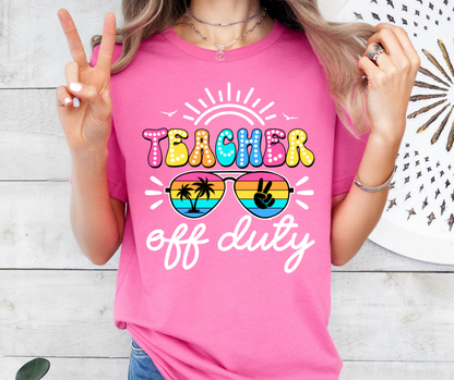 TEACHER OFF DUTY GRAPHIC TEE