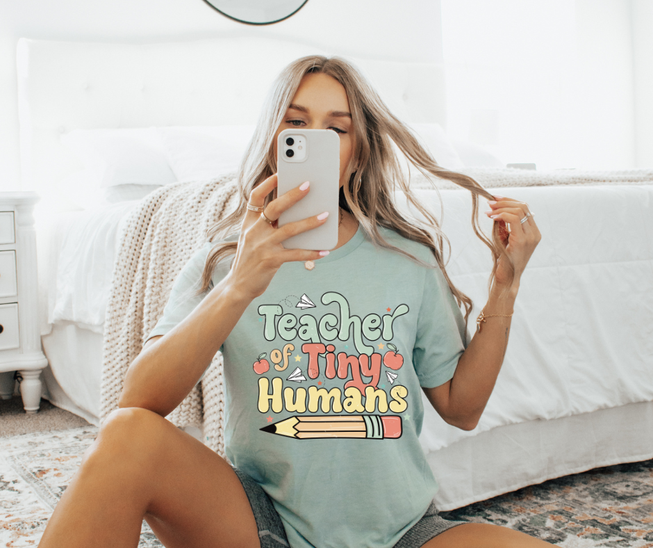 TEACHING TINY HUMANS GRAPHIC TEE