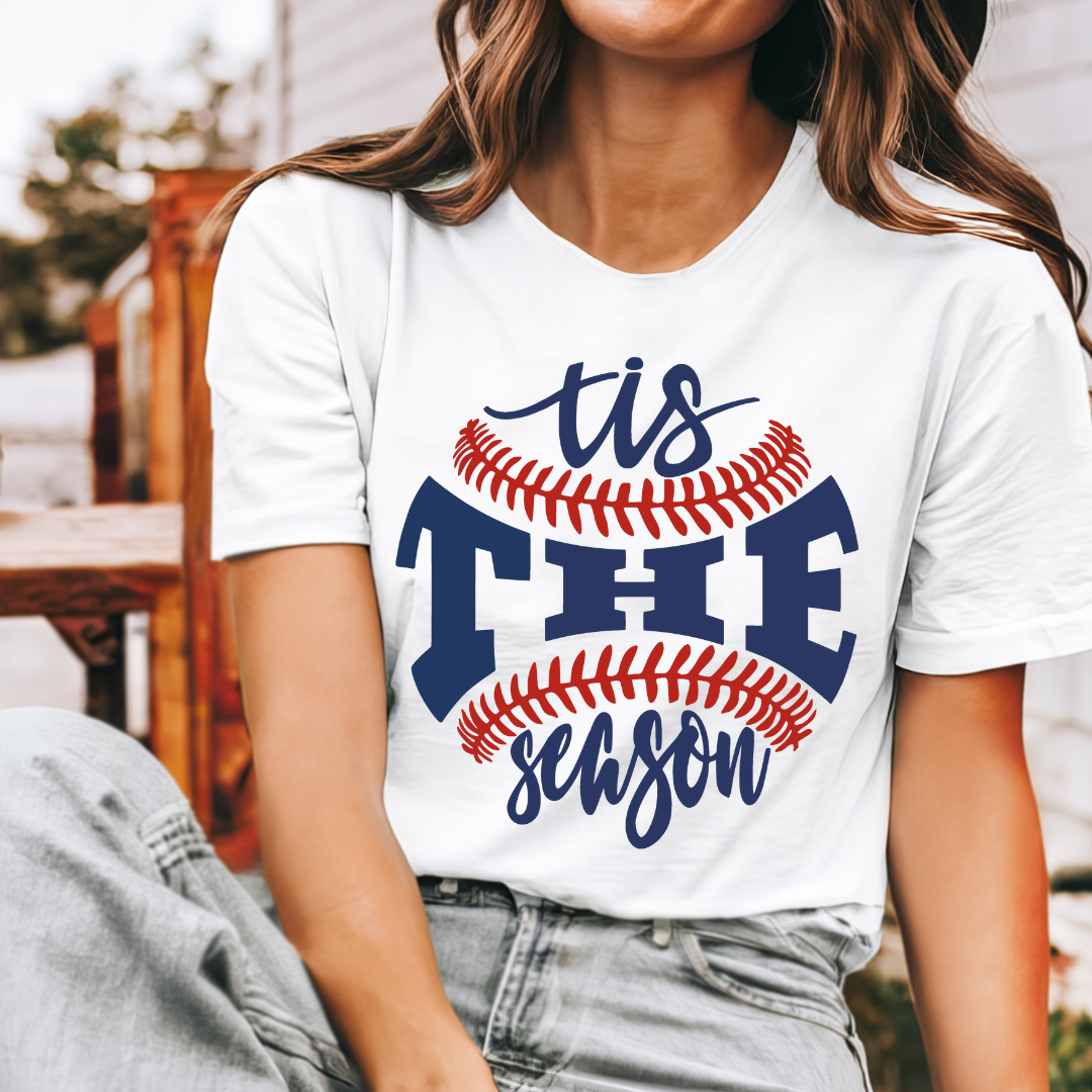 TIS THE SEASON BASEBALL GRAPHIC TEE