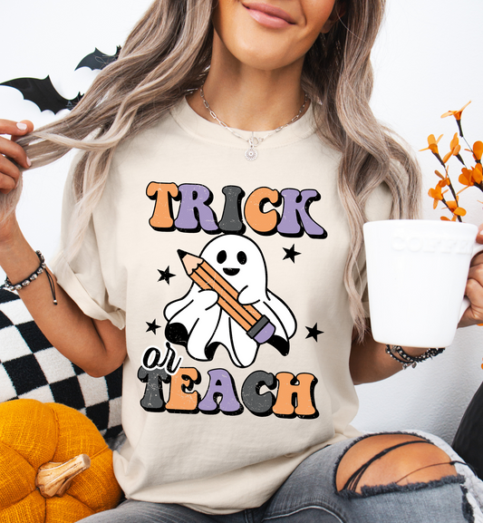 TRICK OR TEACH GRAPHIC TEE