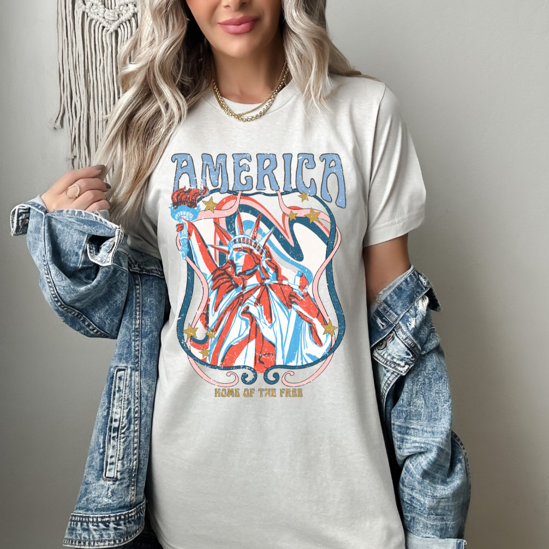 AMERICA HOME OF THE FREE GRAPHIC TEE