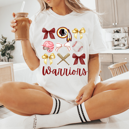 WARRIORS BASEBALL COQUETTE TEE