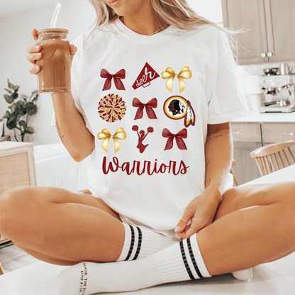 WARRIORS COQUETTE CHEER TEE